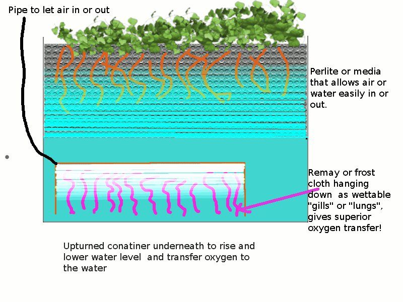 Simplest Ebb and Flow Hydroponics System EVER!  Modular, Powered by Air Pump.
