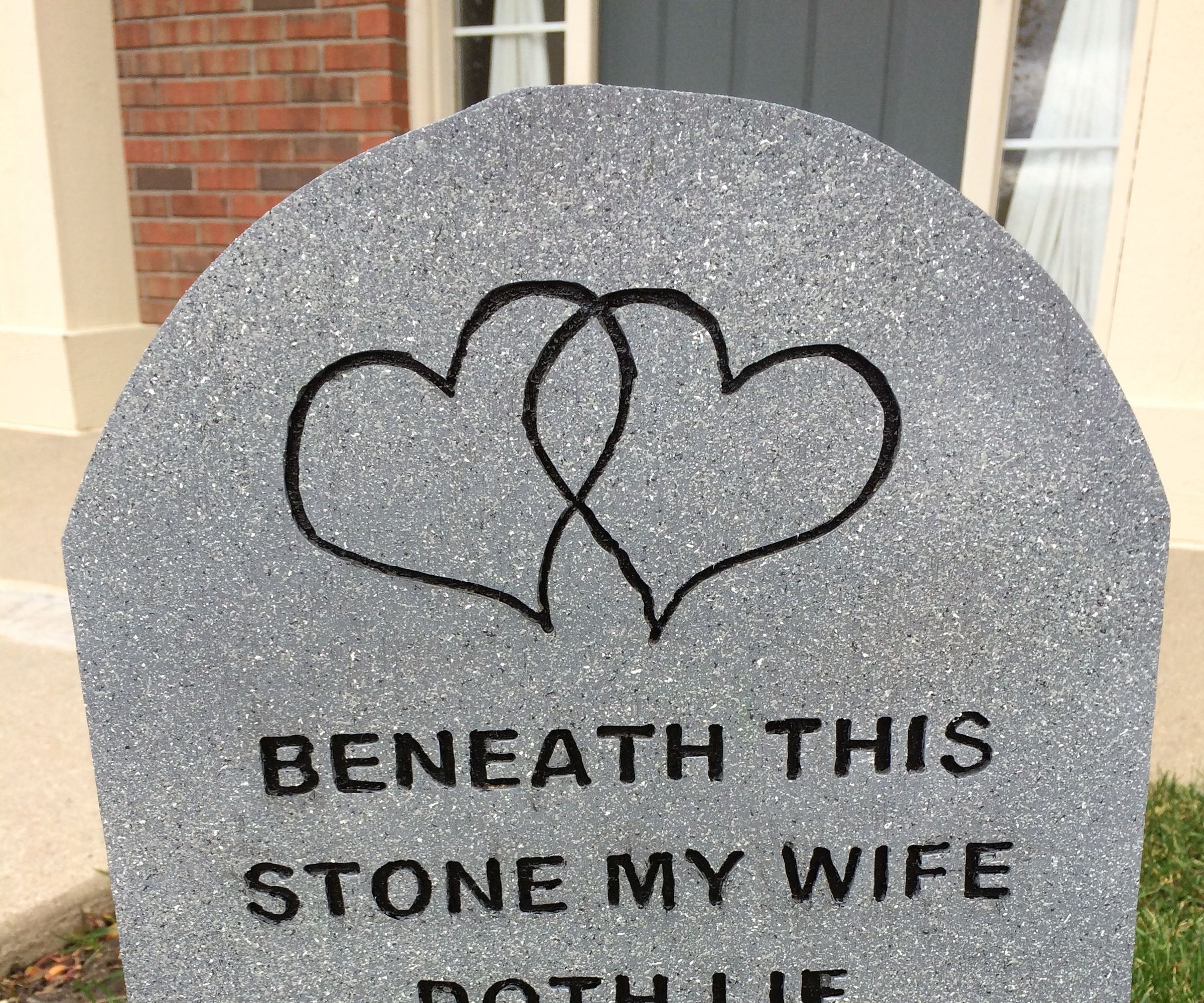 Headstones With Engraved Letters