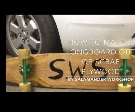 How to make a longboard from a scrap piece plywood.