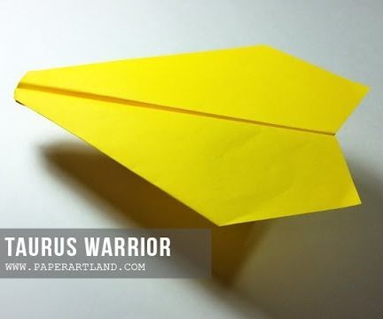 Paper Airplane Tutorial - How to Make the Best Plane | Taurus Warrior 