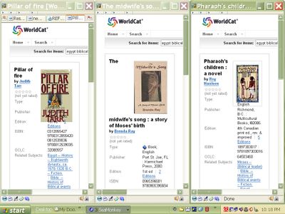 Let's Try These Three Books About Egypt in Biblica Times...