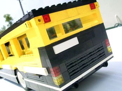Lego Geared Bus With Steering.