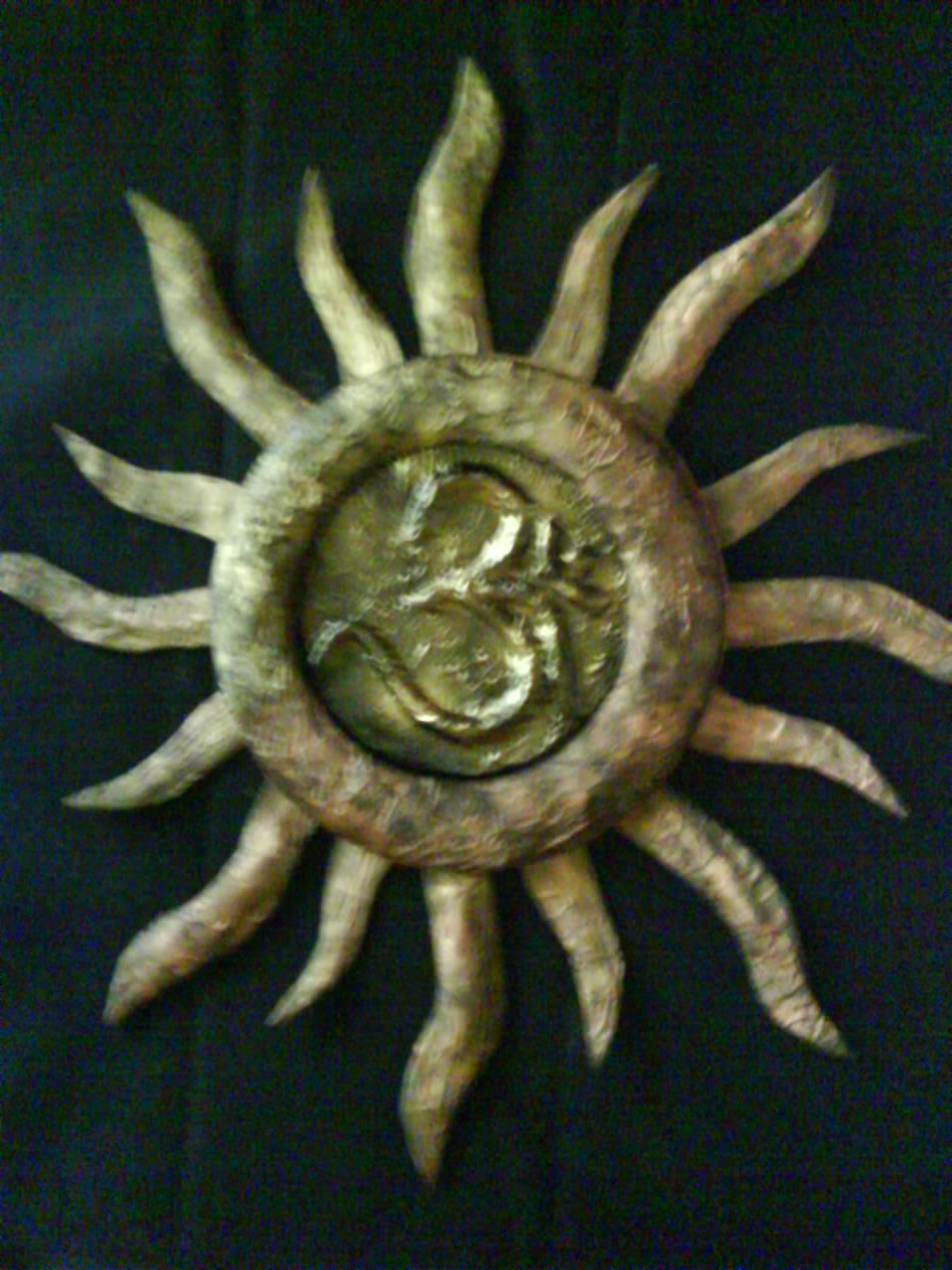 Project Sunshine - Cardboard and fabric paint