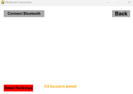 The GUI for the Pop Up Message