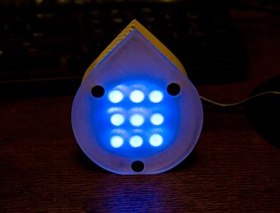 Make a Fancy Blue LED Lamp (by Brad Justinen) : 6 Steps (with Pictures ...