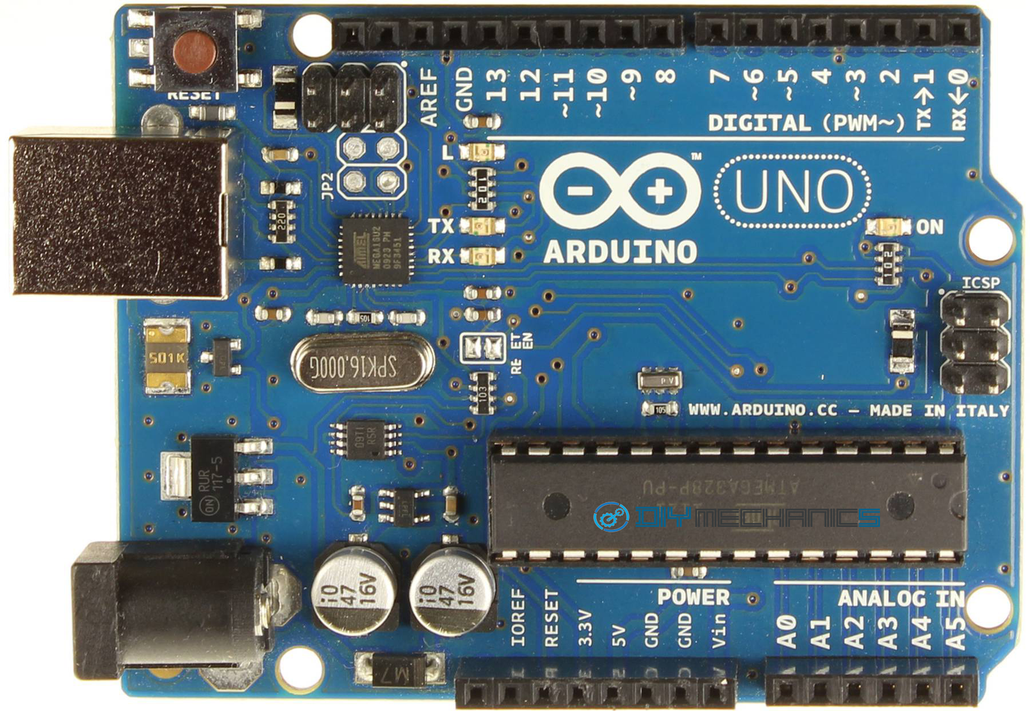 UPLOADING SKETCH TO DIY ARDUINO 