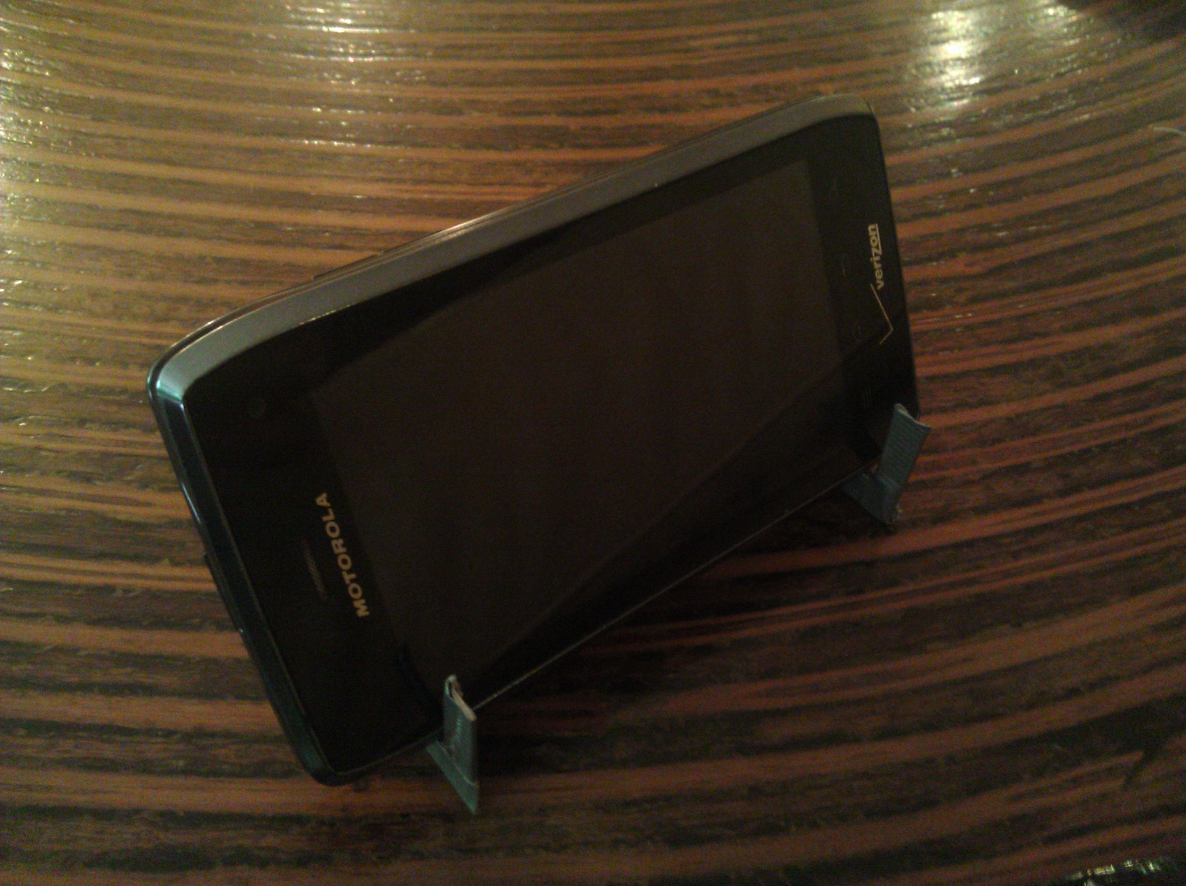 Duct Tape and Credit Card Tablet/Phone Stand