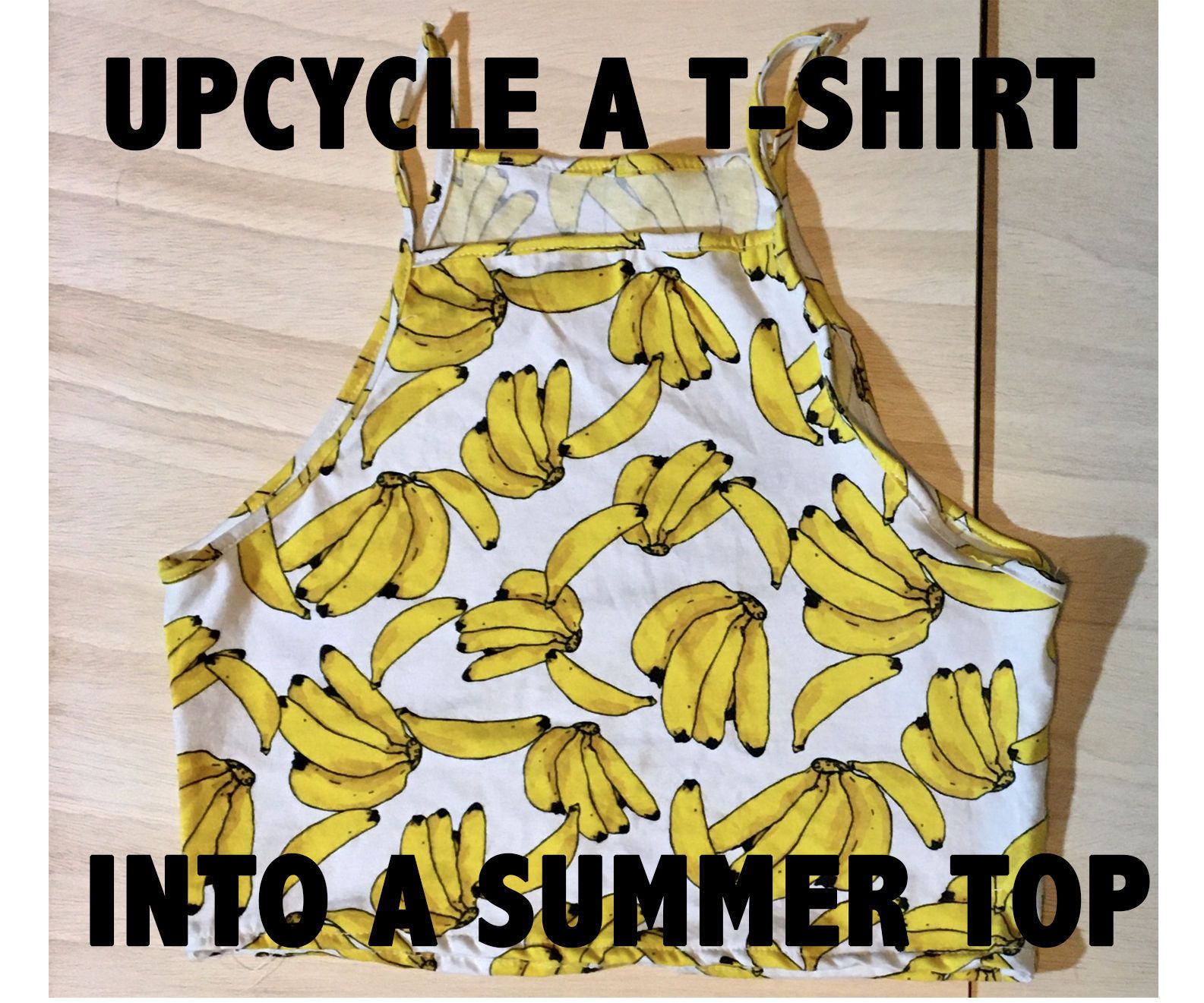 UPCYCLE a T-SHIRT INTO a SUMMER TOP USING AN EXISTING TOP AS a MODEL