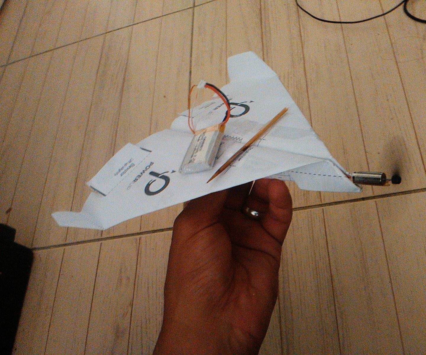 Successful Motorized Paper Plane