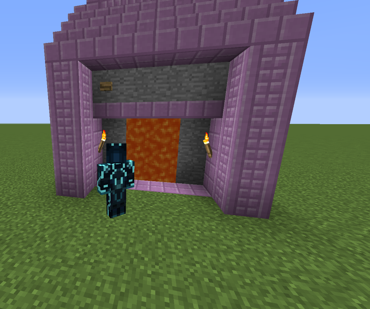 How to Make a Lava Door in Minecaft 1.10