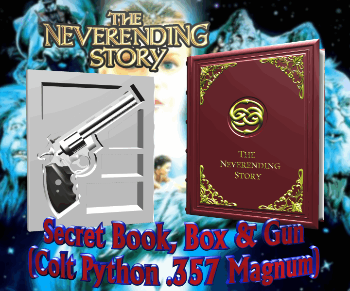 The Secret Book Box & Gun (Colt Python .357 Magnum) - FREE DOWNLOAD ;)