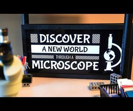 Laser Cutting and Engraving an LED-Lit Acrylic & Plywood Sign