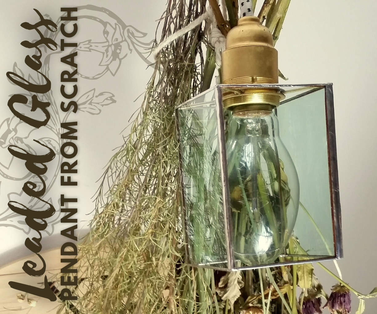 Leaded Glass Pendant Light From Scratch