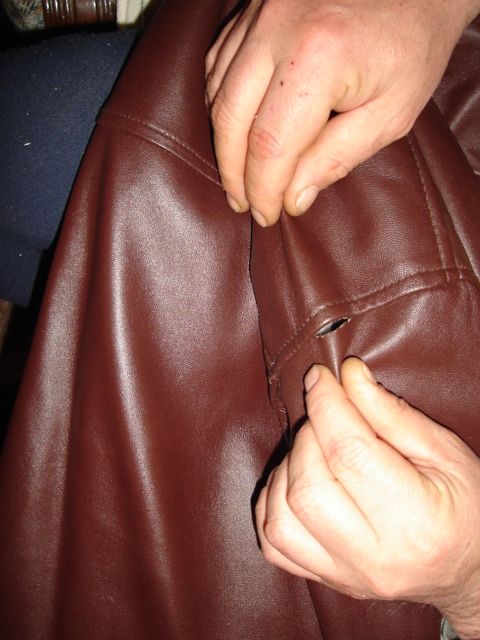 Patch Leather Jacket