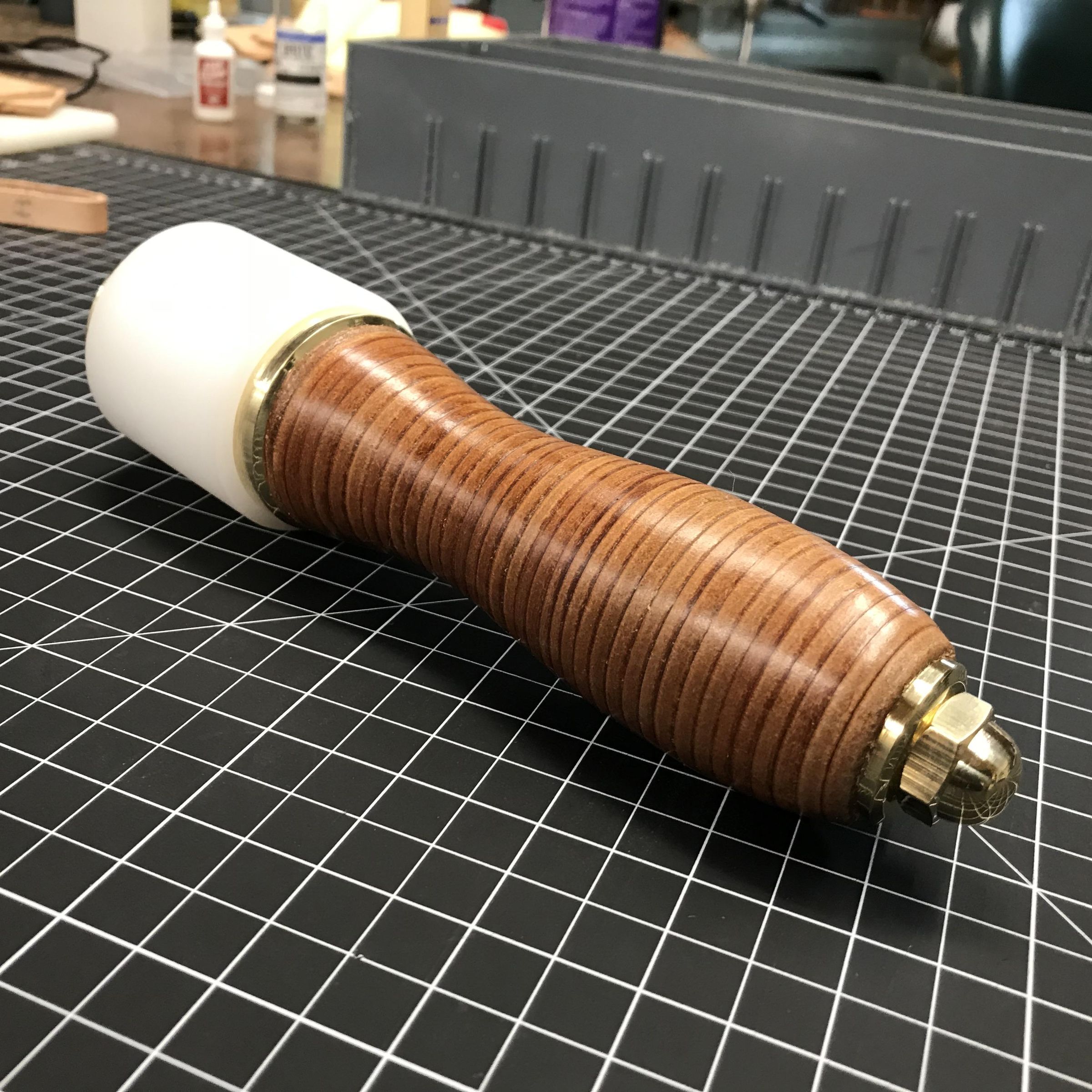 Stacked Leather Handle Maul 9 Steps (with Pictures) Instructables