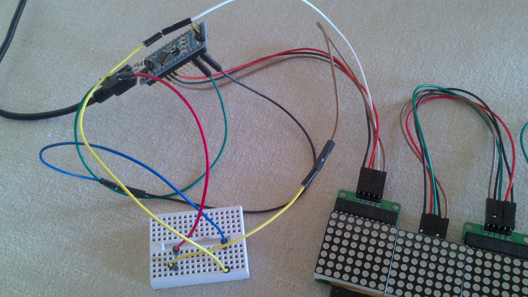 Wiring the Led Matrices