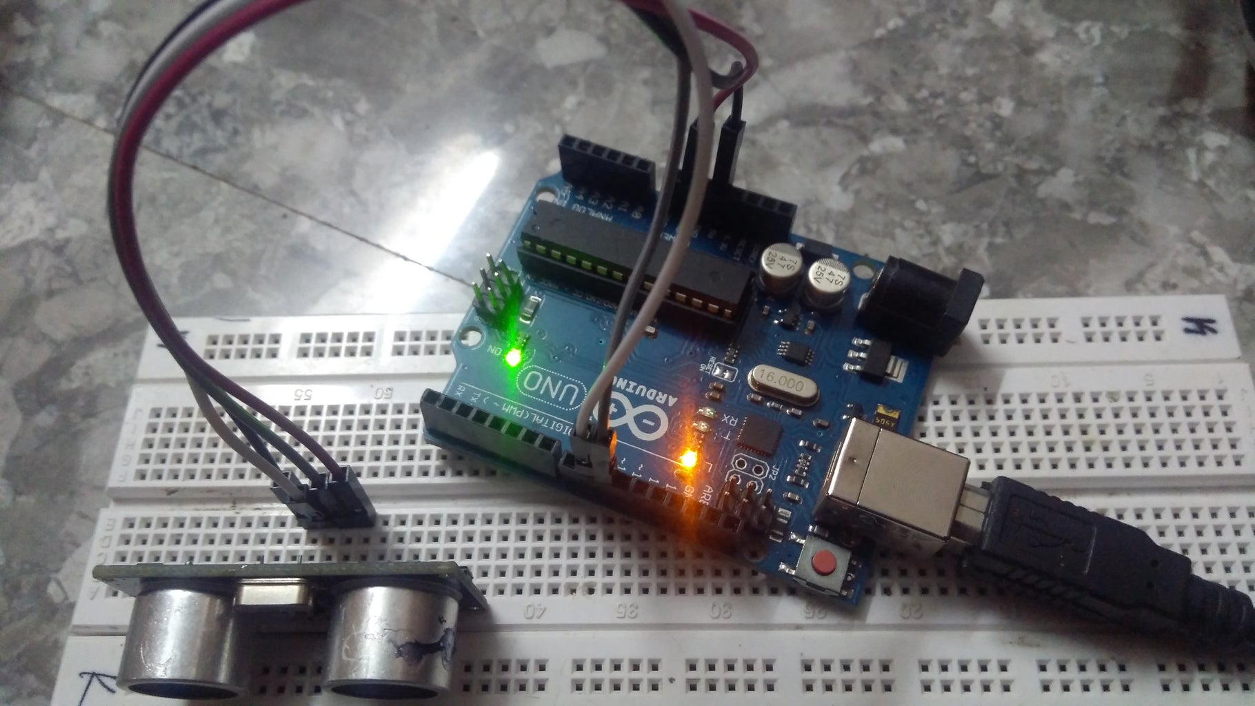 INTERFACING HC- SR04 ULTRASONIC SENSOR WITH ARDUINO : 5 Steps ...