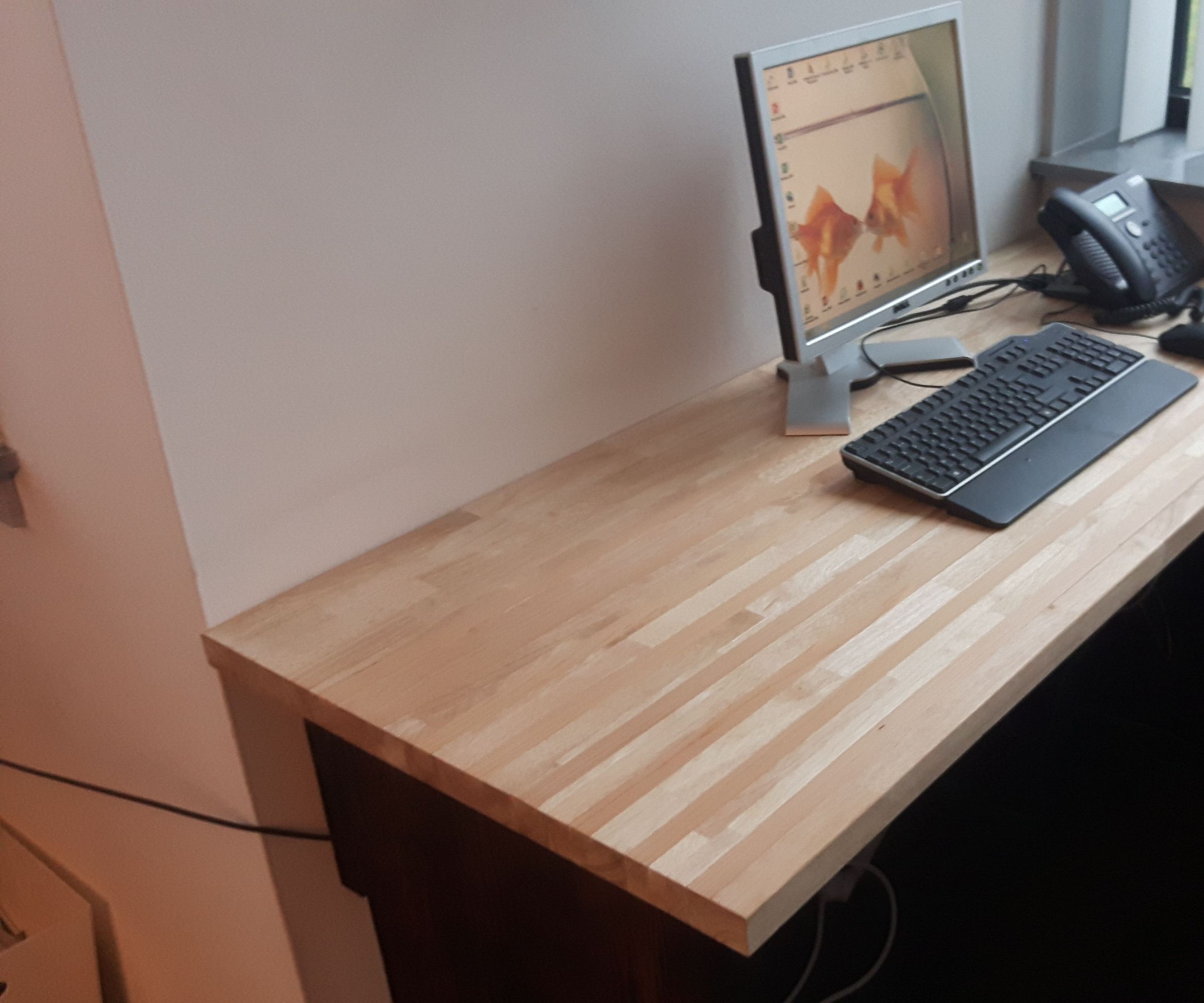 Desk With Ceder Inlay
