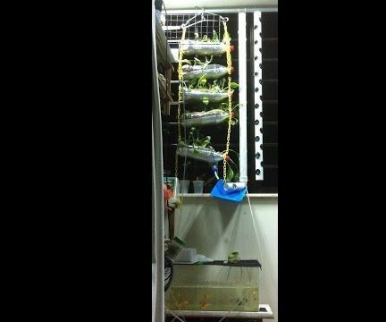 DIY Aeroponic + Aquaponic + Air-Lift Pump Vertical Farming System