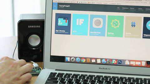 CONNECT YOUR SPEAKERS AND YOUR MUSIC STORAGE