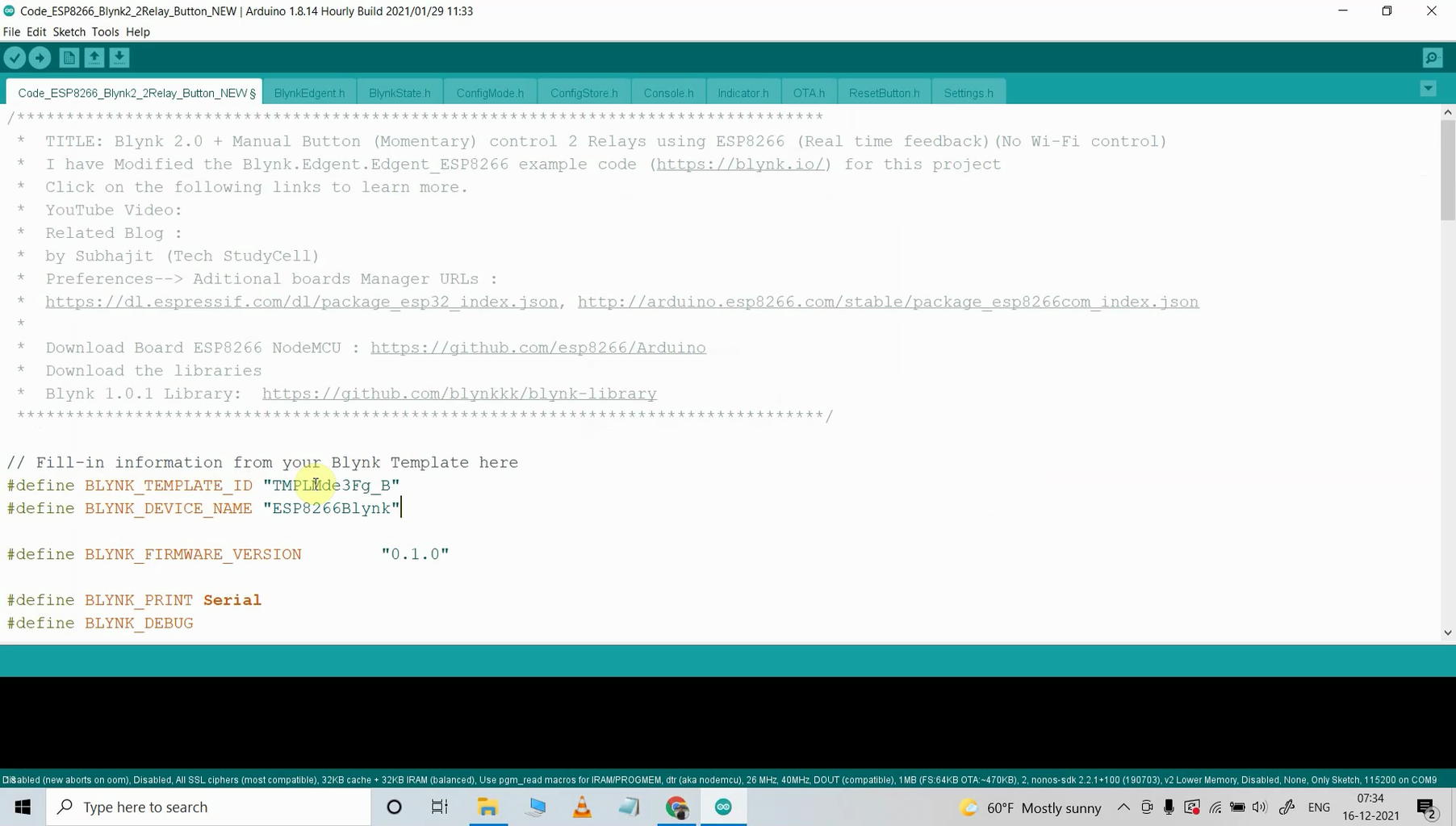 ESP01 Project Using Blynk IFTTT & Google Assistant : 19 Steps ...