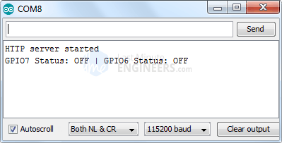 Accessing the Web Server in AP Mode