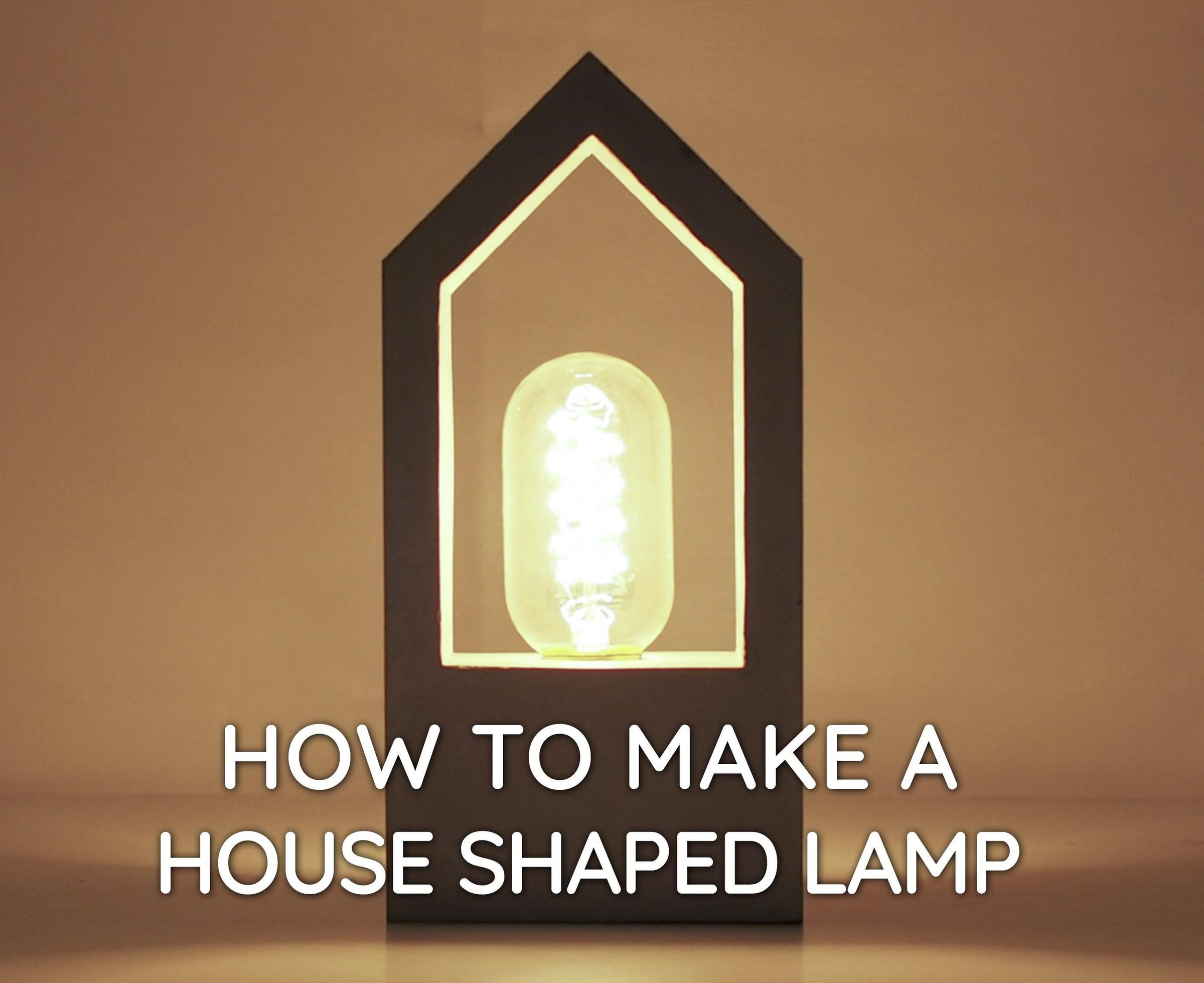 How to Make a House Shaped Lamp Using Concrete