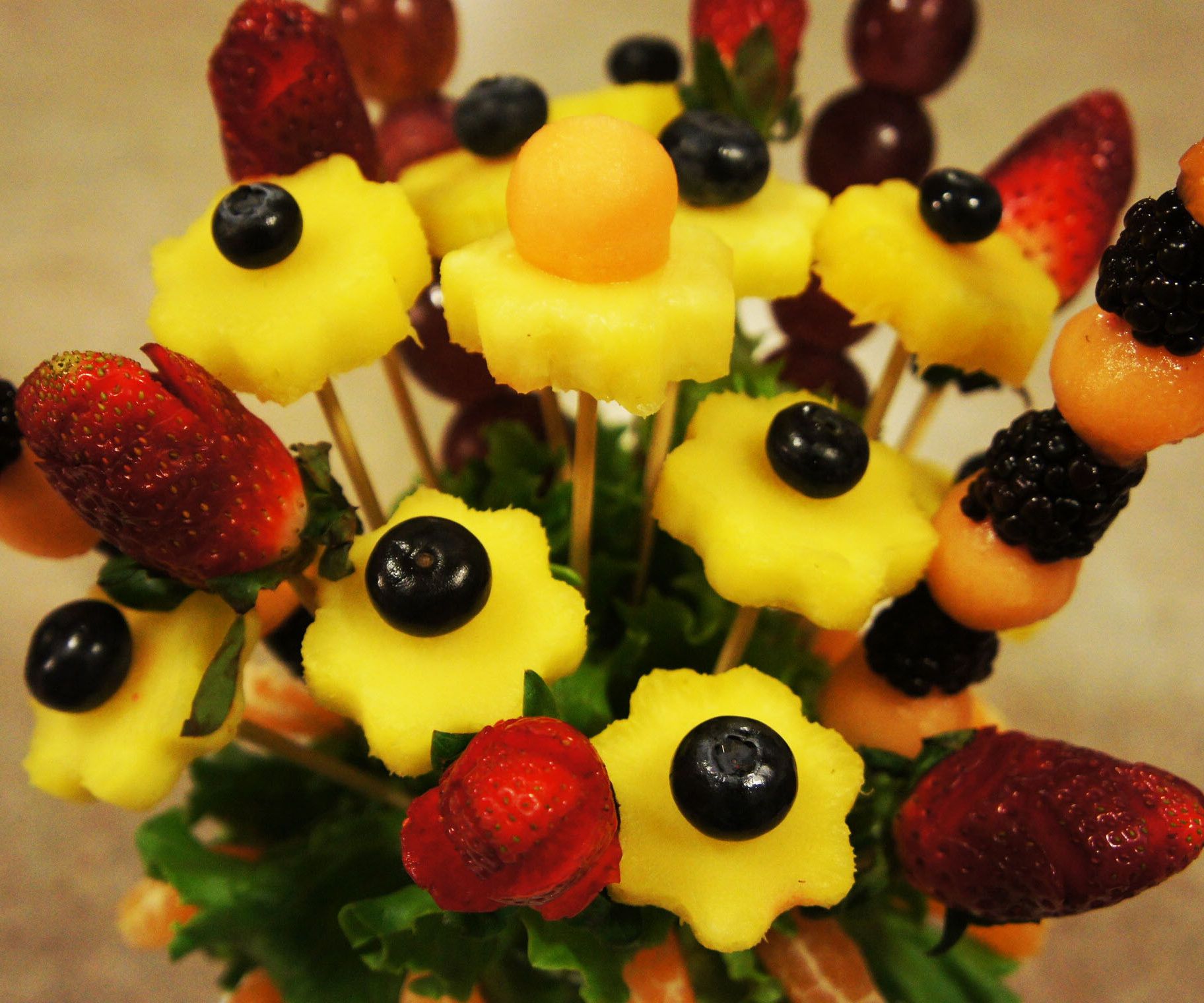 Edible Fruits Arrangement in Mason Jar 