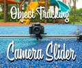 Bộ trượt camera theo dõi đối tượng có trục xoay. Được in 3D và lắp ráp trên bộ điều khiển động cơ DC RoboClaw và Arduino.