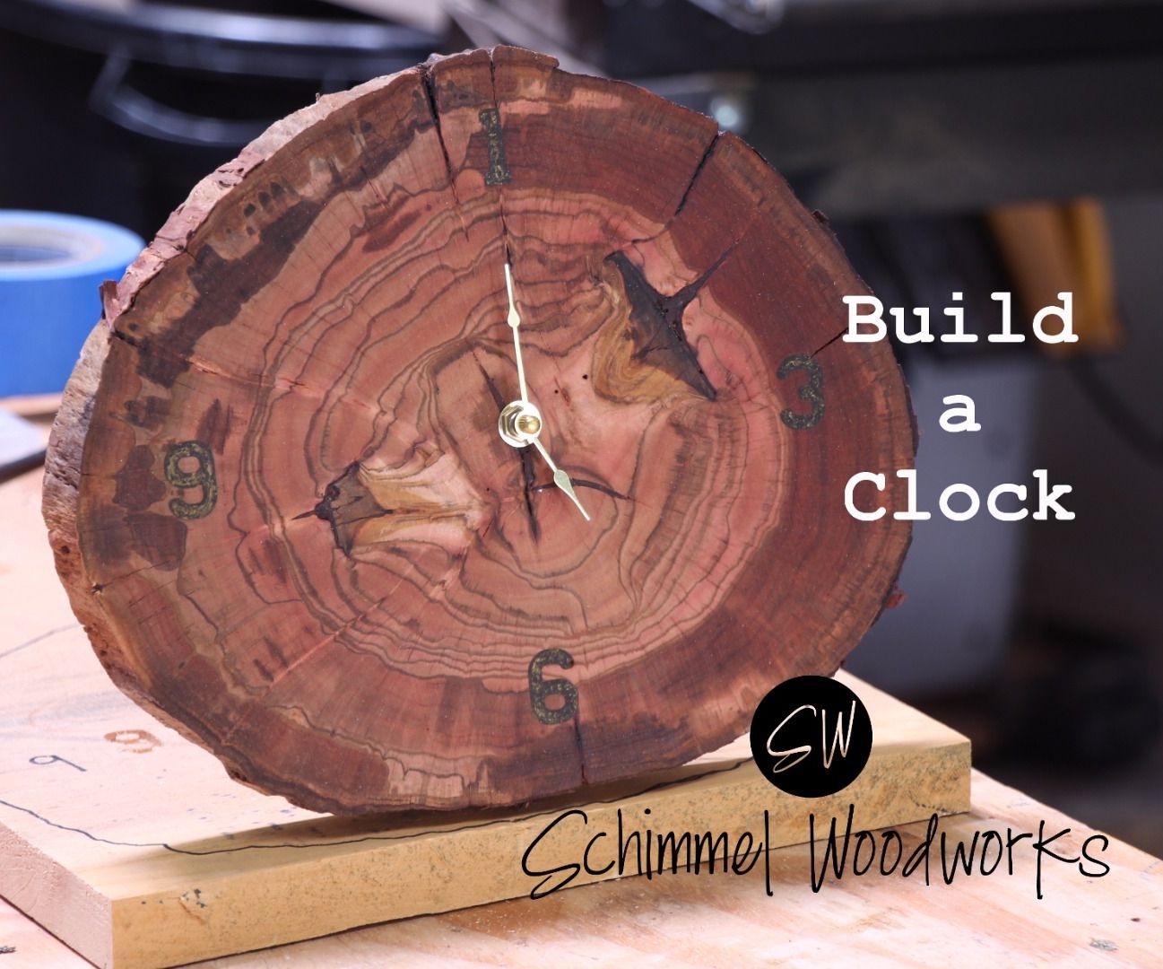 Making a Clock From a Piece of a Log
