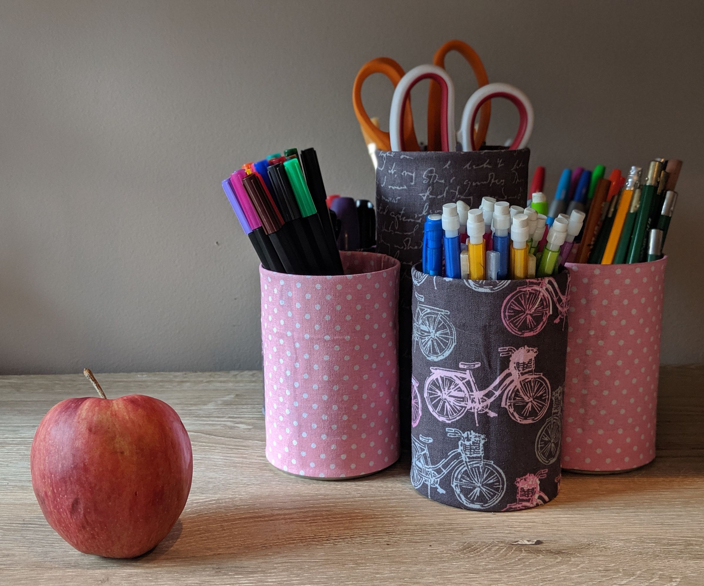 Tin Can Art Supply Caddy