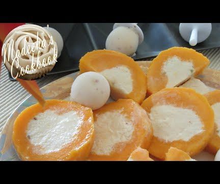 Kulfi & Kulfi Stuffed Mangos - (Home Made Desi Ice Cream & Stuffed Mangos)