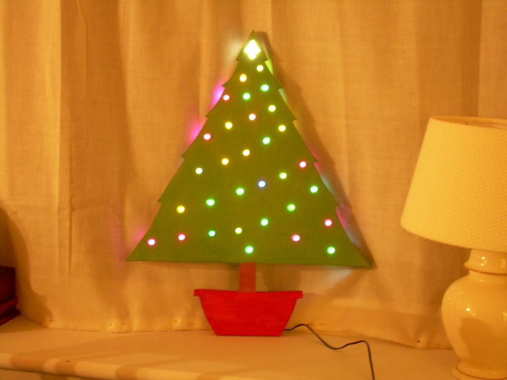 Wooden Christmas Tree With Colourchanging Lights 14 Steps (with Pictures) Instructables