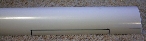 Prepare PVC for Cutting the Grooves in Which the Launch Pad Moves