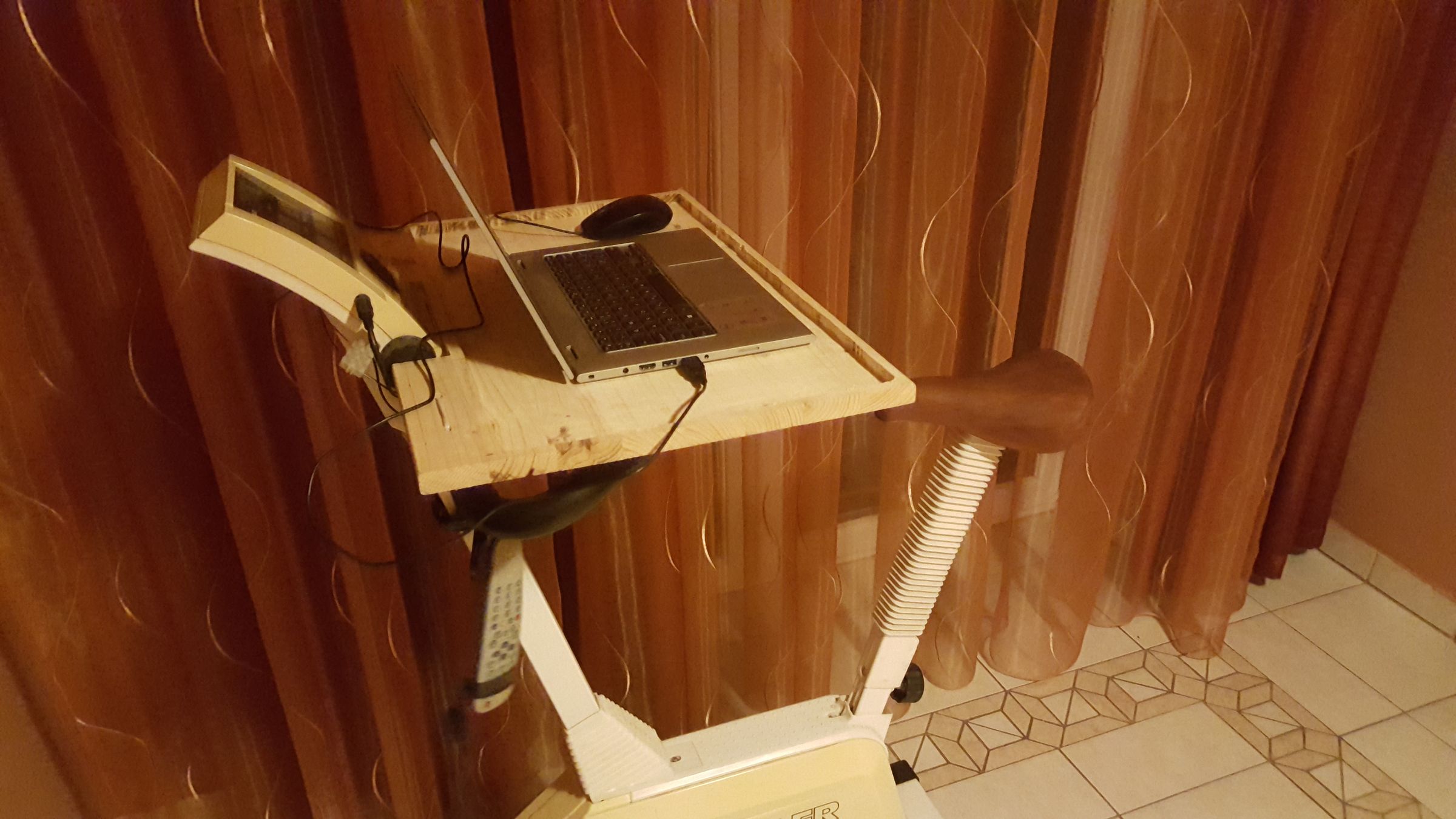 Turn Your Stationary Bicycle Into Home Office! 5 Steps Instructables