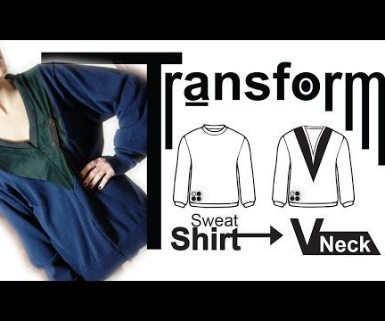 Easy DIY Transformation: Sweater - High Fashion V-Neck 