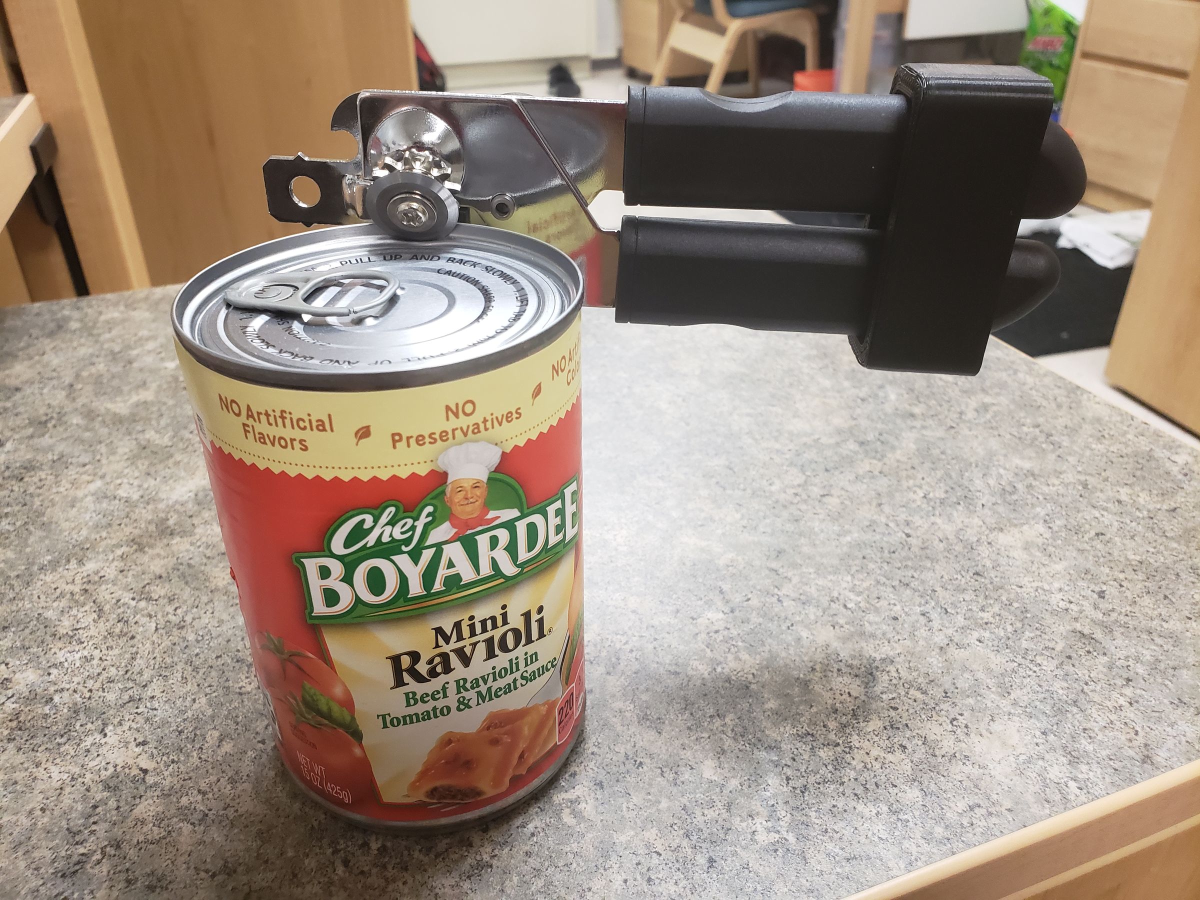 One Handed Can Opener 6 Steps Instructables