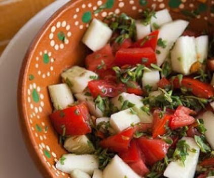 Tomato, Potato and Purslane Salad