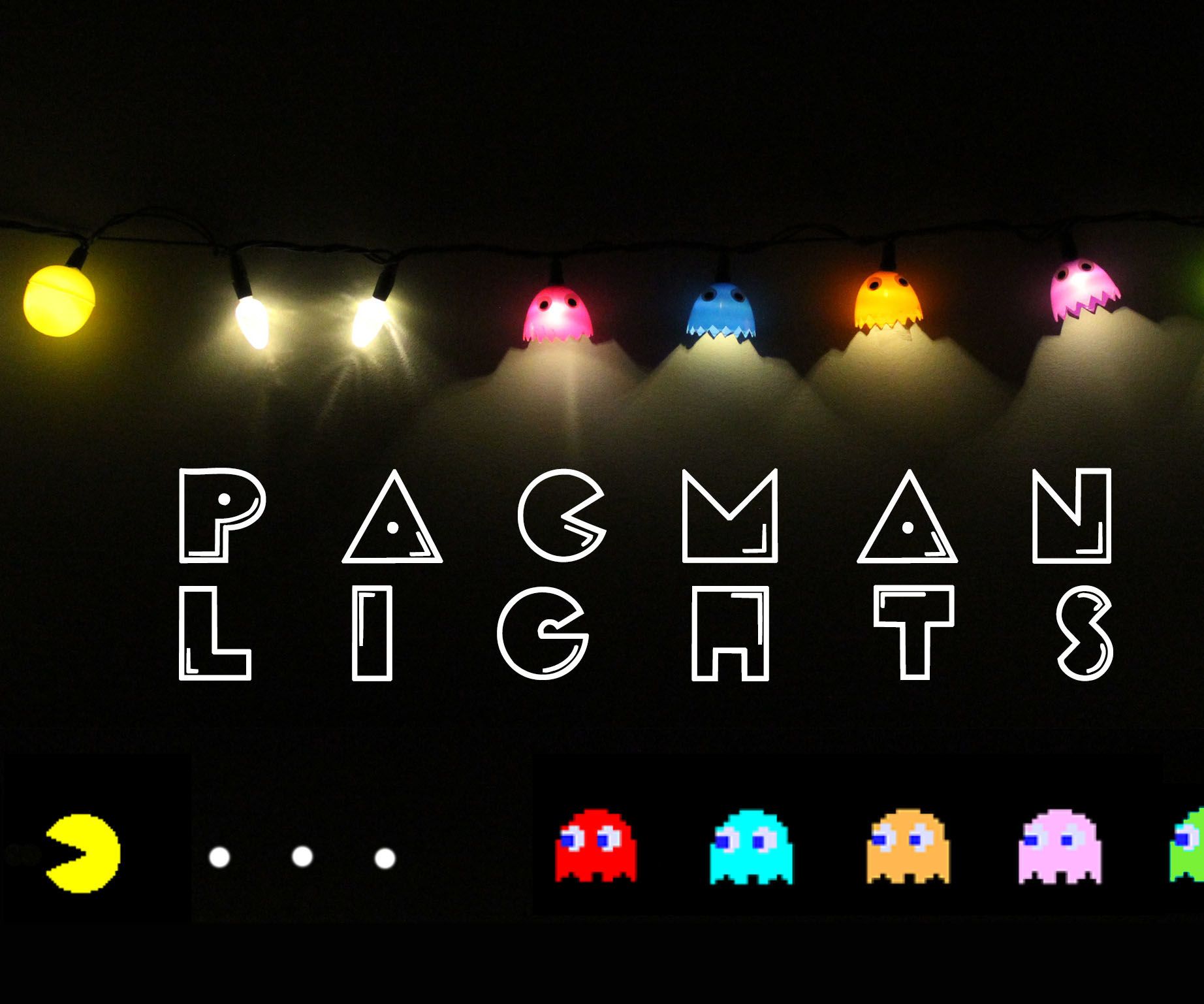 Pacman String Lights