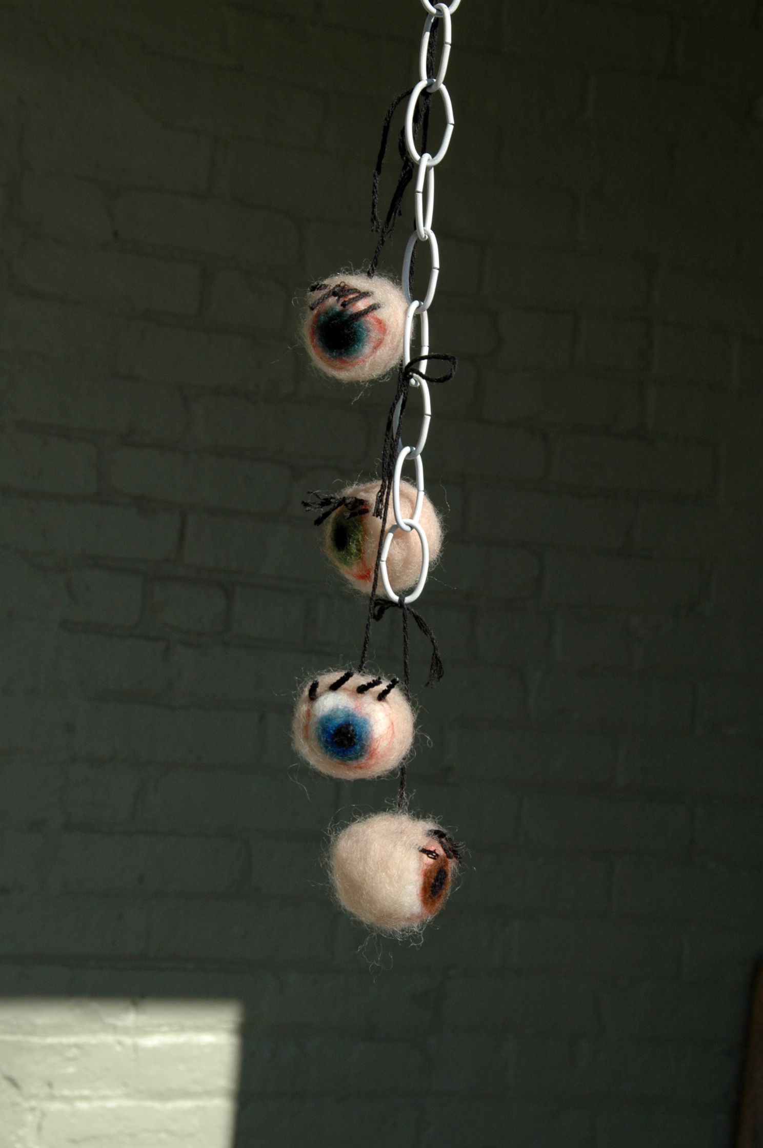Creepy Hairy Eyeballs (Felted)