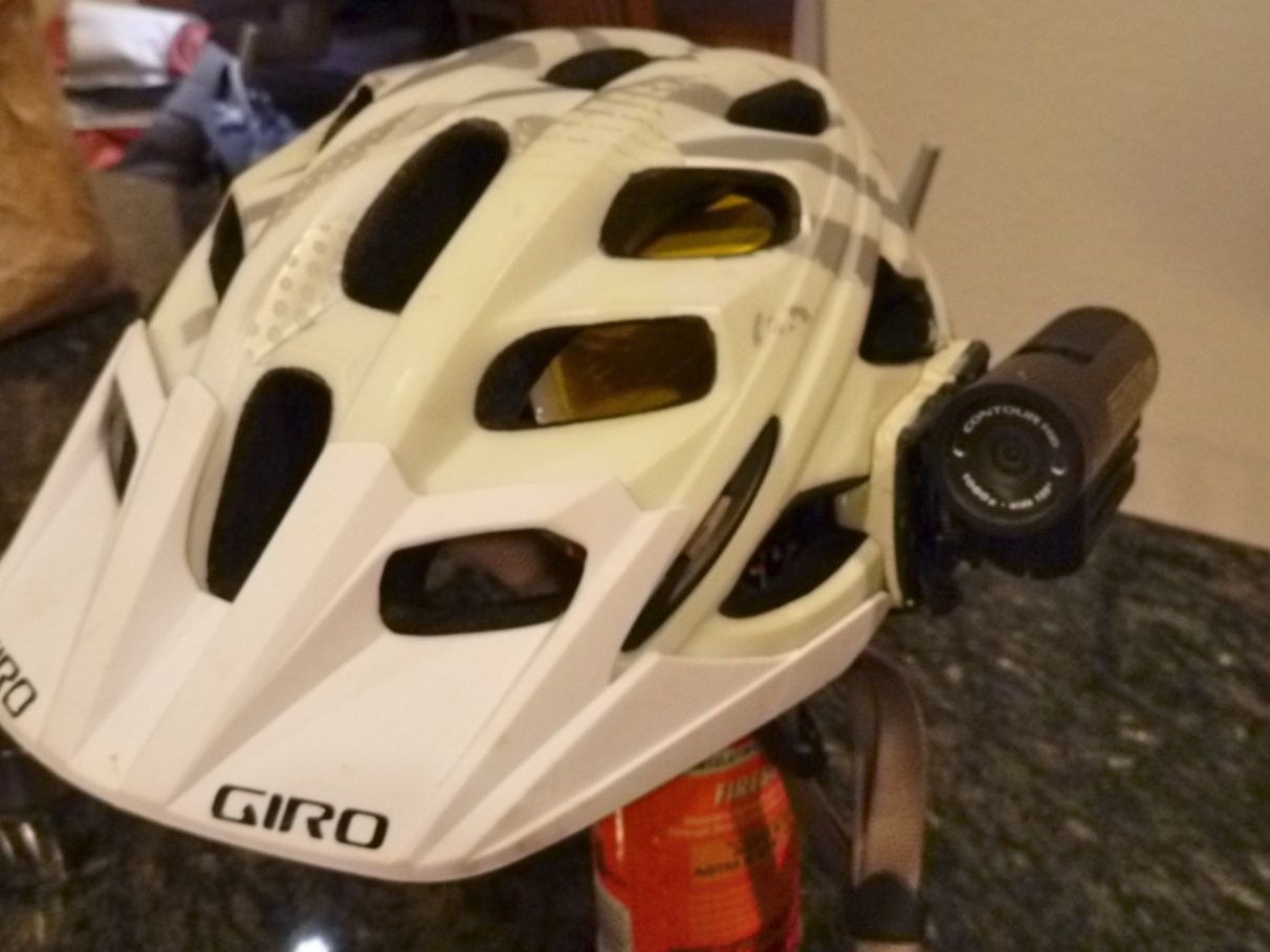 Bike Camera Helmet Mount Using Epoxy Putty