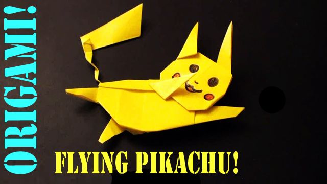 Flying Pikachu Origami Tutorial!