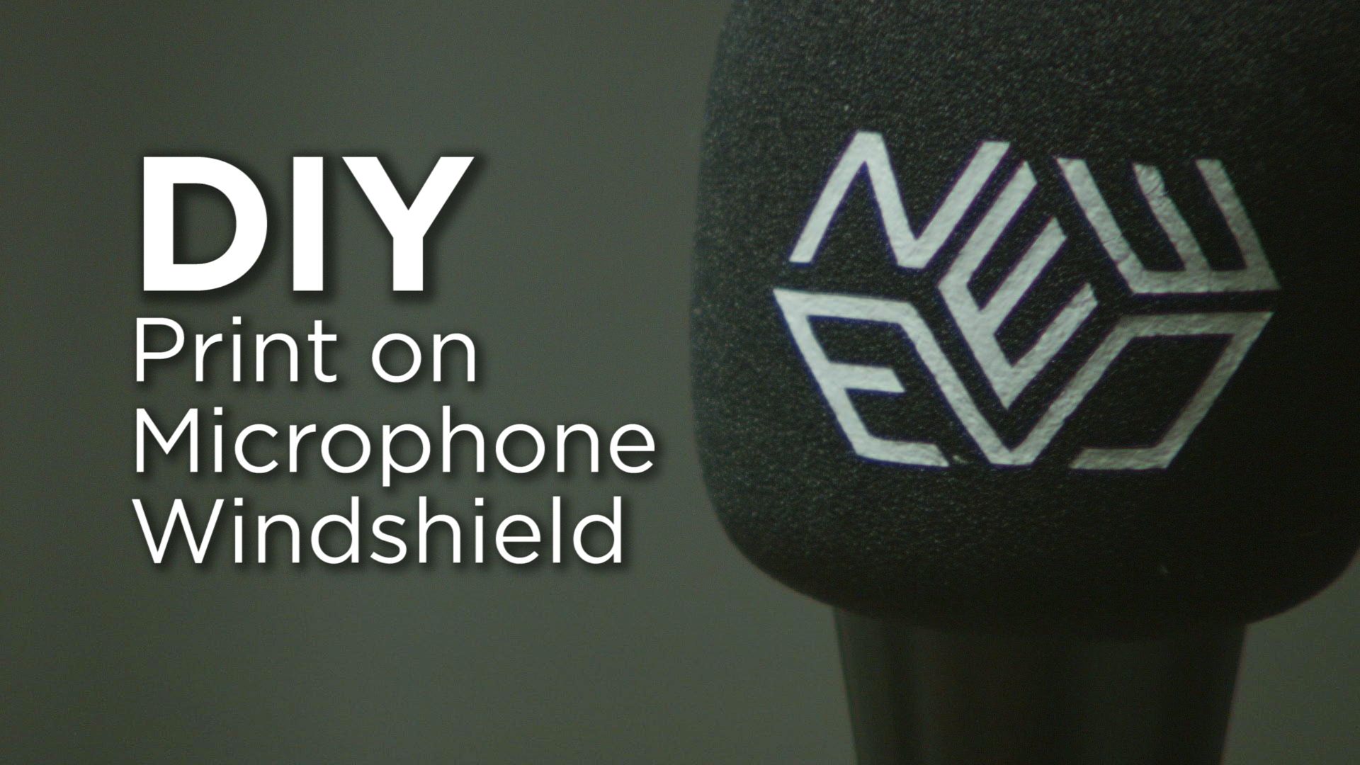 Print on Foam Microphone Windshield 5 Steps Instructables