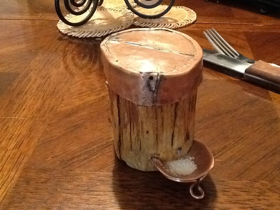 Copper-wood Pinching Salt Well (steampunk)