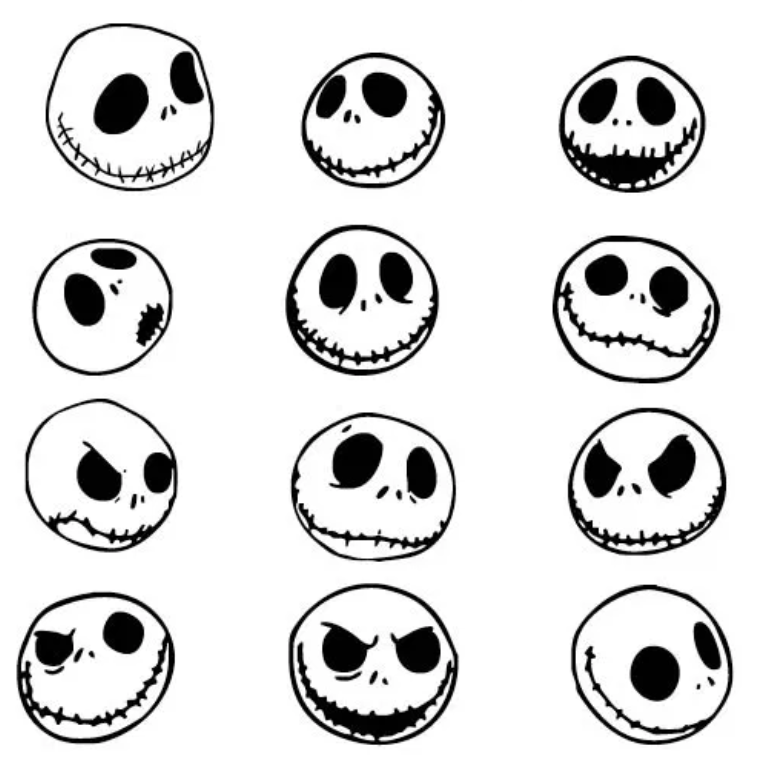 jack skellington drawing step by step