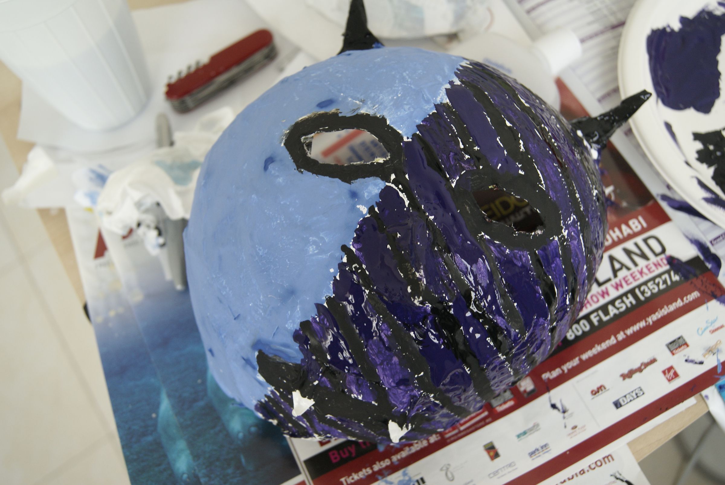 Papier Mache Monster Mask 8 Steps Instructables