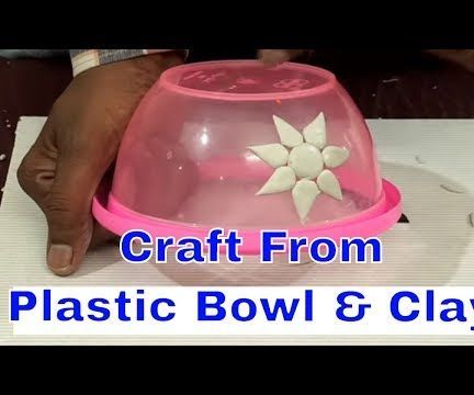 Graceful Wall Hanging From Old Plastic Pot and Clay!