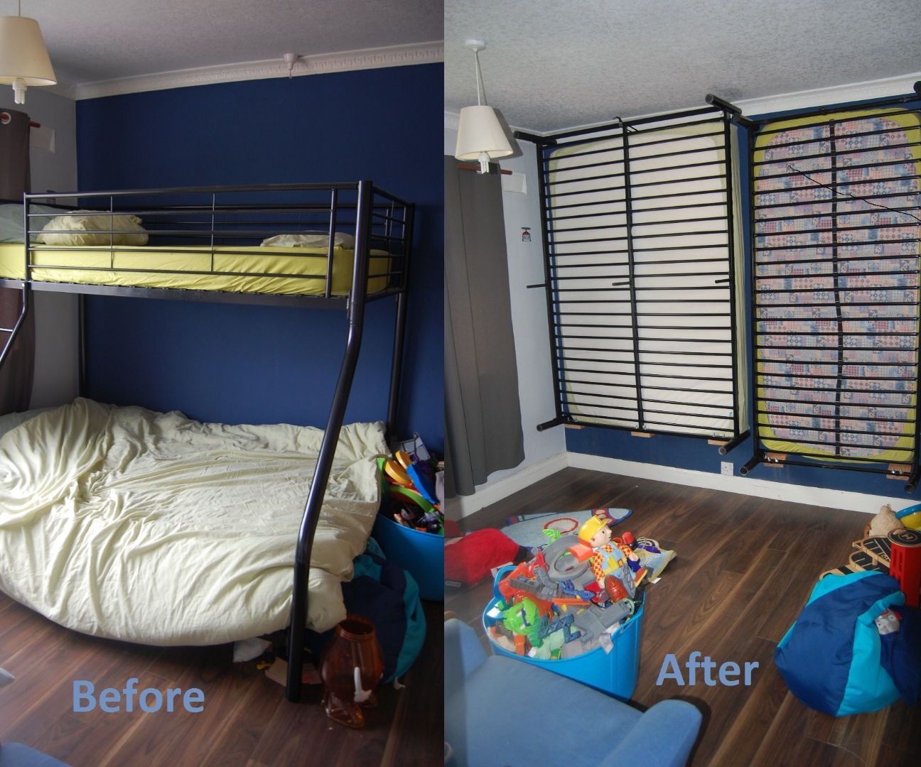 Bunk Bed in to Folding Beds