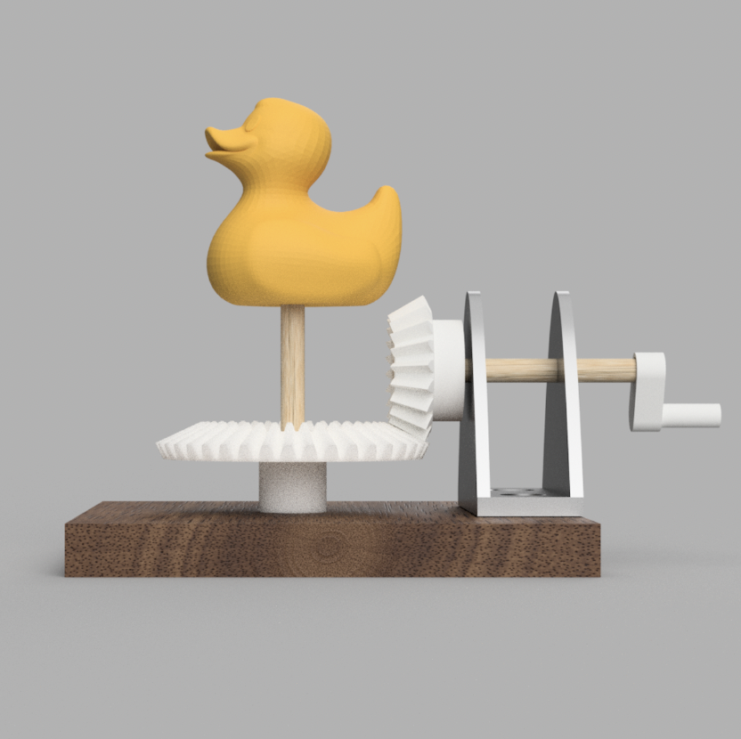 How to Create a Spinning Rubber Duck Gear Mechanism : 7 Steps (with ...