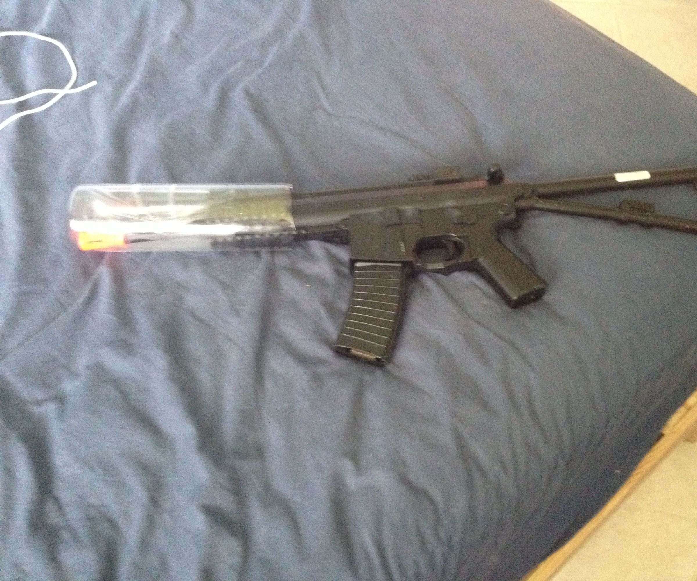 0$ Airsoft gun safety holster